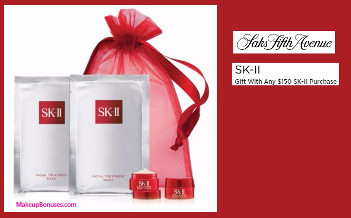 Receive A Free 3 Pc Gift With Your 150 Sk Ii Purchase
