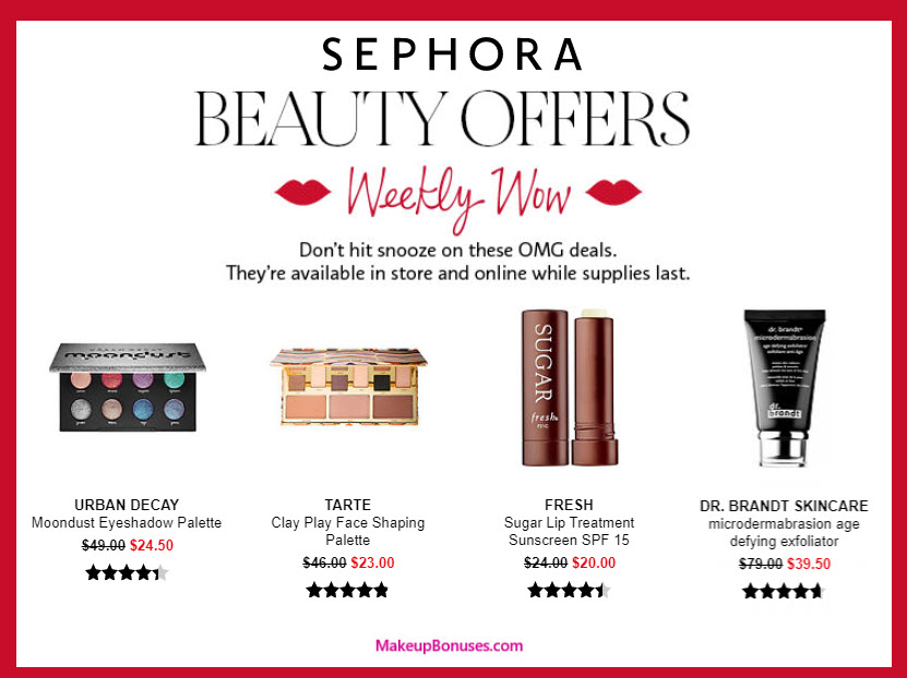 50% Off Beauty Discounts at Sephora - Makeup Bonuses