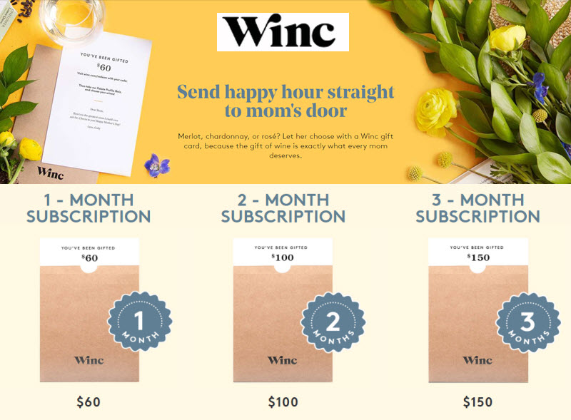 Mother's Day Wine Delivery Gift Winc Subscription